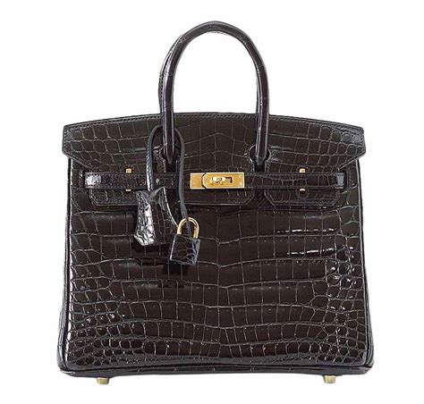 black crocodile hermes birkin bag|hermes birkin 25 crocodile.